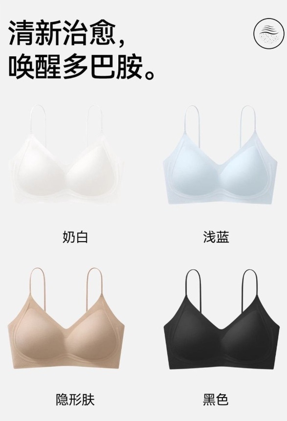 Seamless foundation, impermeable when wearing, no steel ring, anti-sagging, invisible and seamless bra, summer thin and breathable bra pic 23