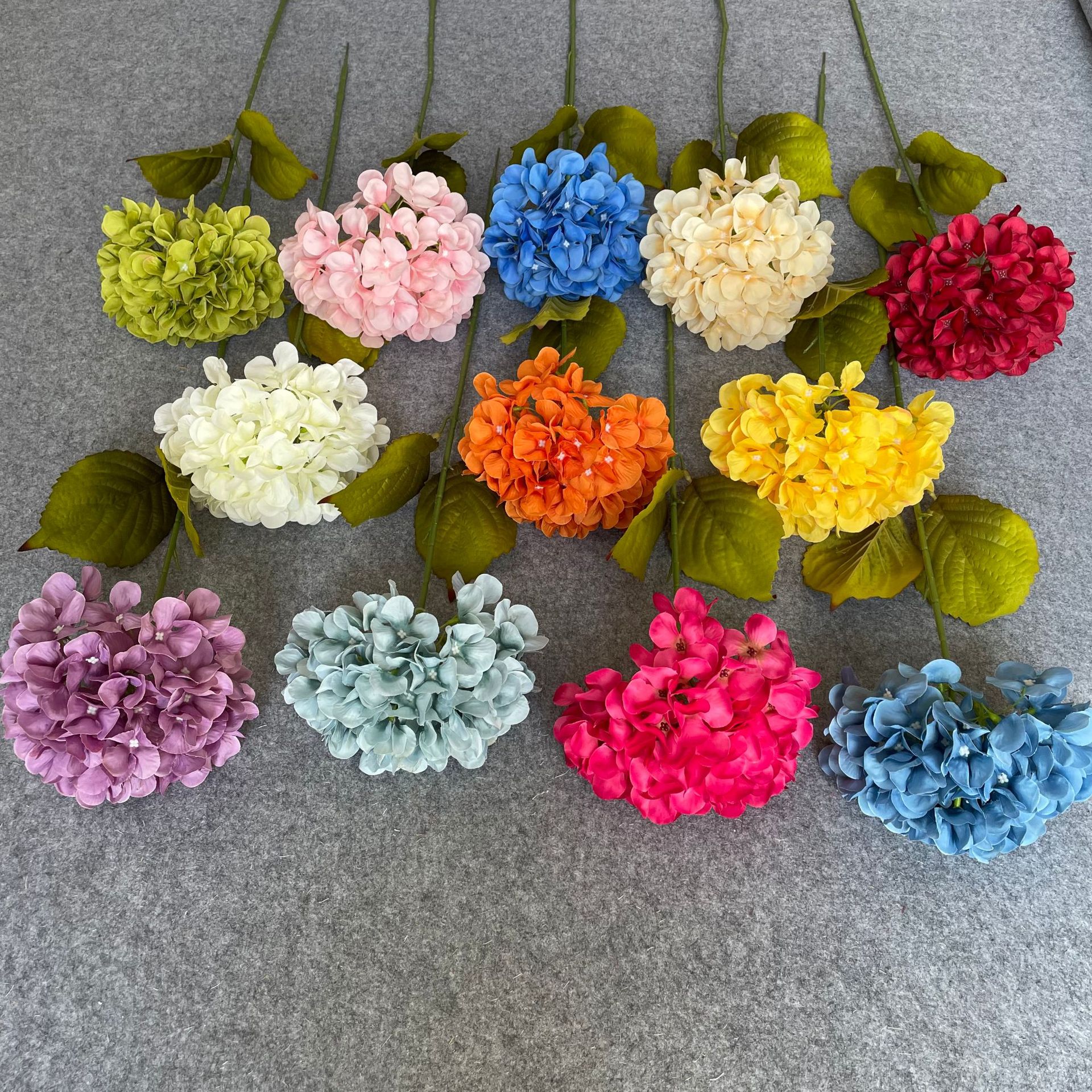 DIY single hydrangea artificial flower, wedding macarons, hydrangea wall, wedding decoration items, road guide, arch flower arrangement pic 12