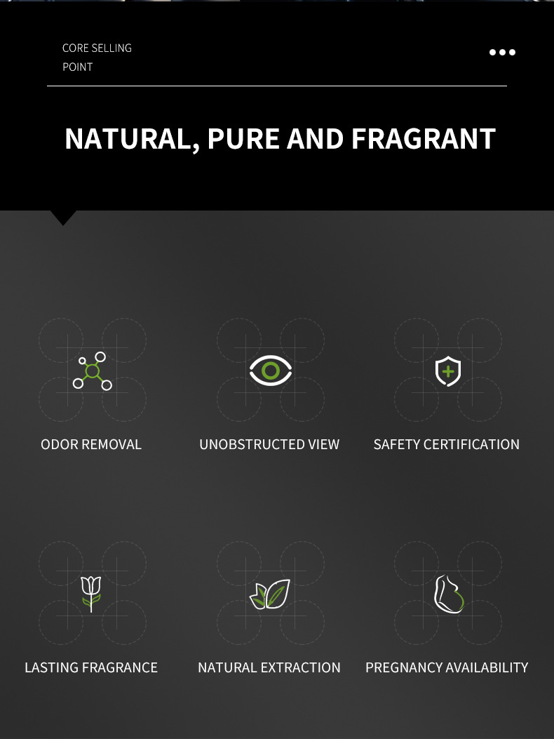 【 Exclusive for Foreign Trade 】 Wholesale of long-lasting, lightweight essential oil and high-end car hanging accessories for car aromatherapy pic 3