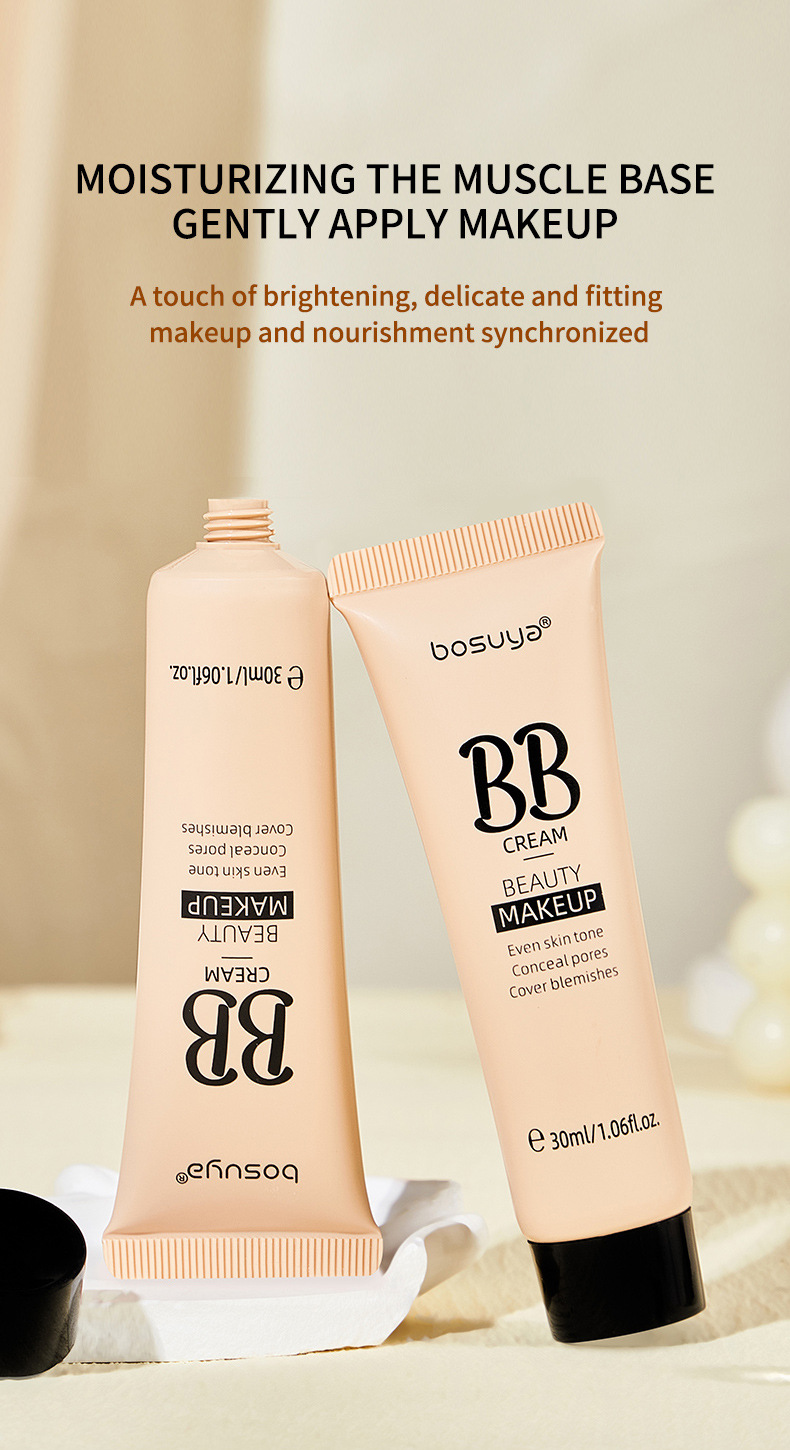 【 Cross-border Exclusive 】Bosuya Long-lasting Moisturizing Concealer Foundation, Pore-Invisible and Non-Smudging bb Cream Wholesale pic 5