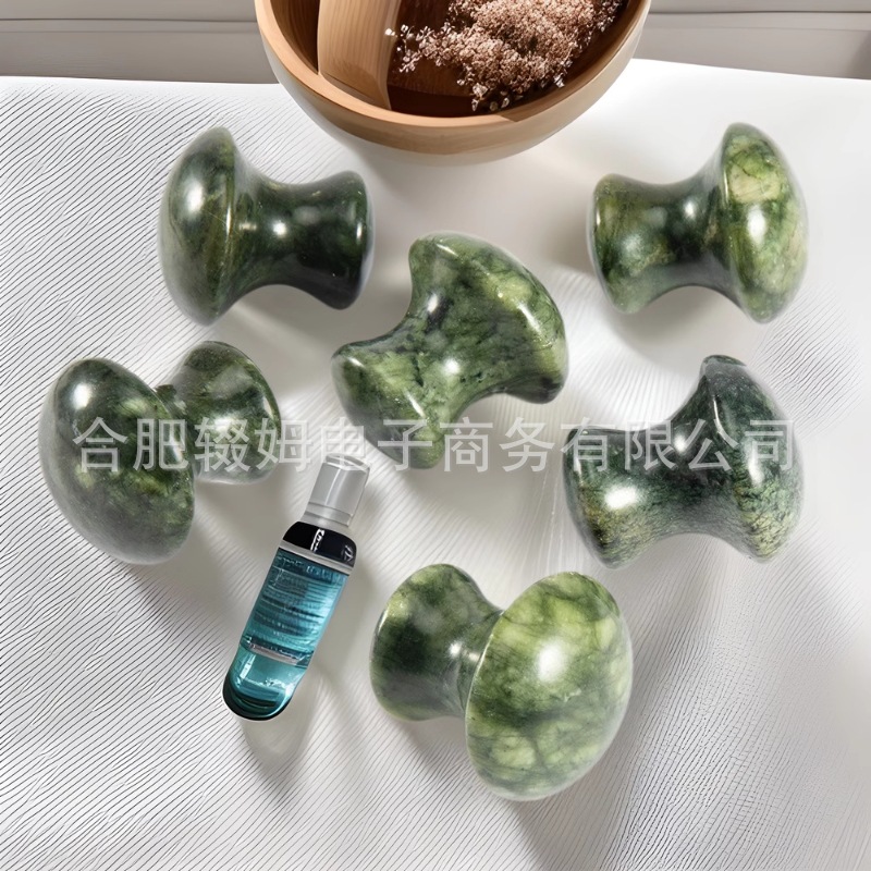 源头工厂岫岩玉多功能玉石滚轮美容器脸部眼部刮痧三叉足底按摩工具详情14