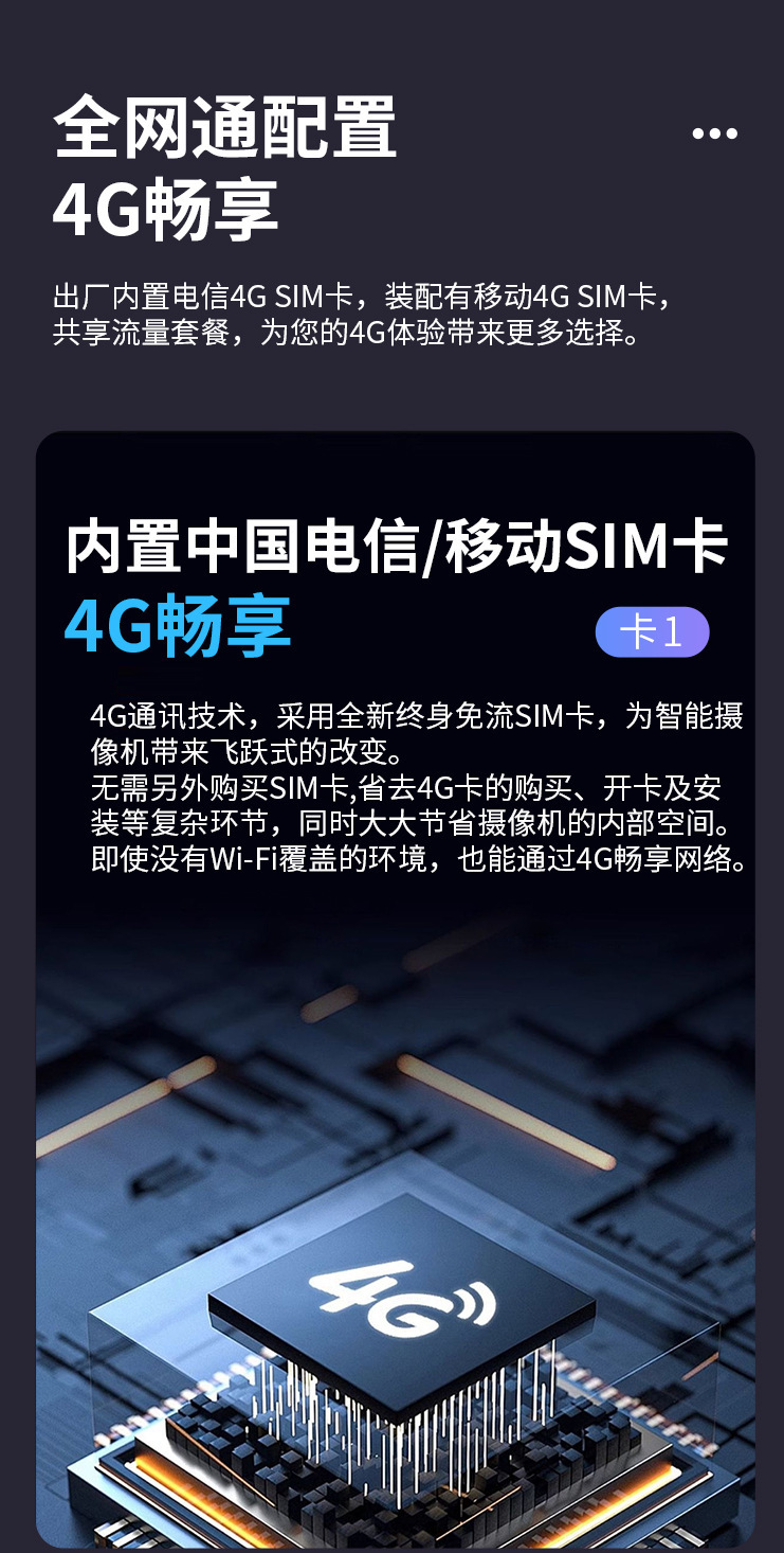 AOV低功耗太阳能摄像头监控器无电无网终身免流量高清夜视防水详情4