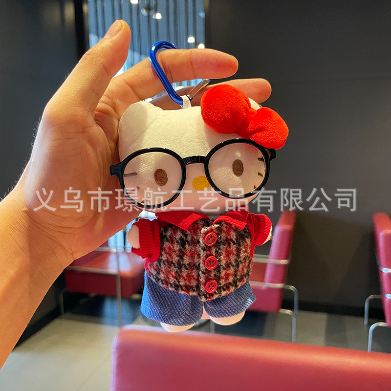 新款可爱hellokitty小挂件毛绒玩偶正版Kitty公仔布娃娃包包挂件详情6