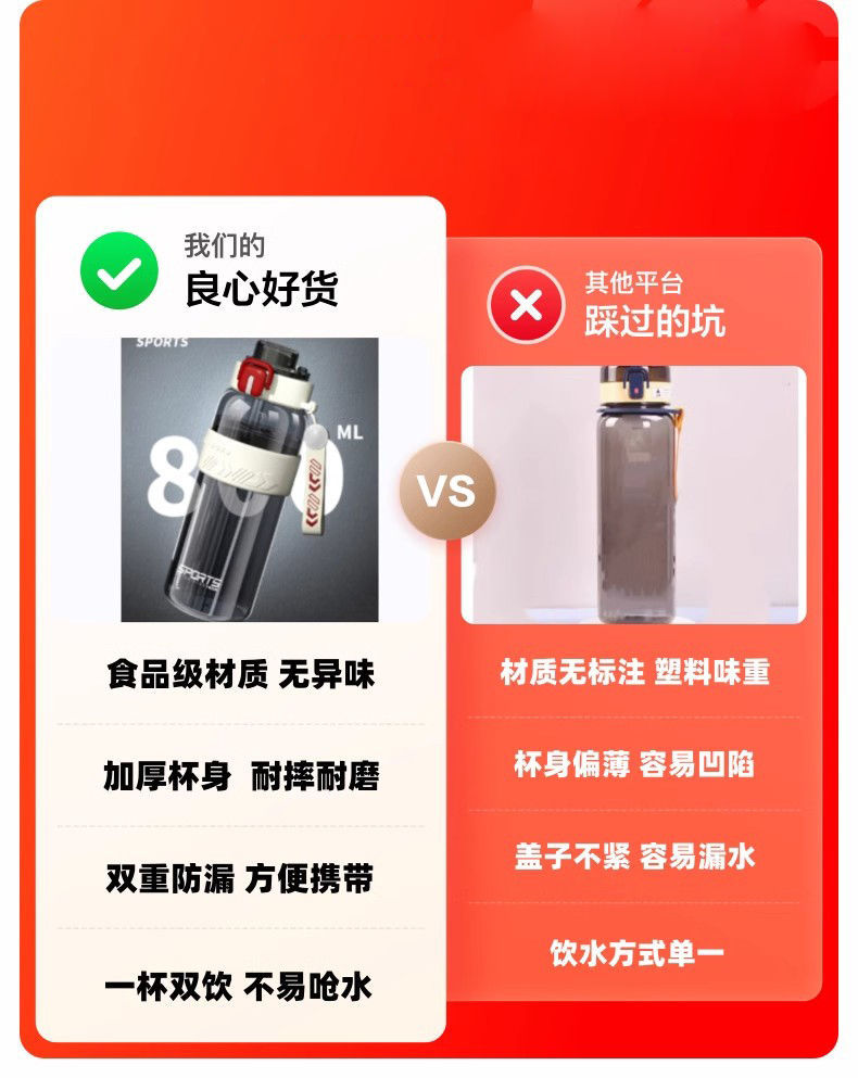 运动水杯男生2025新款夏天便携耐高温健身壶学生户外大容量水杯子详情2