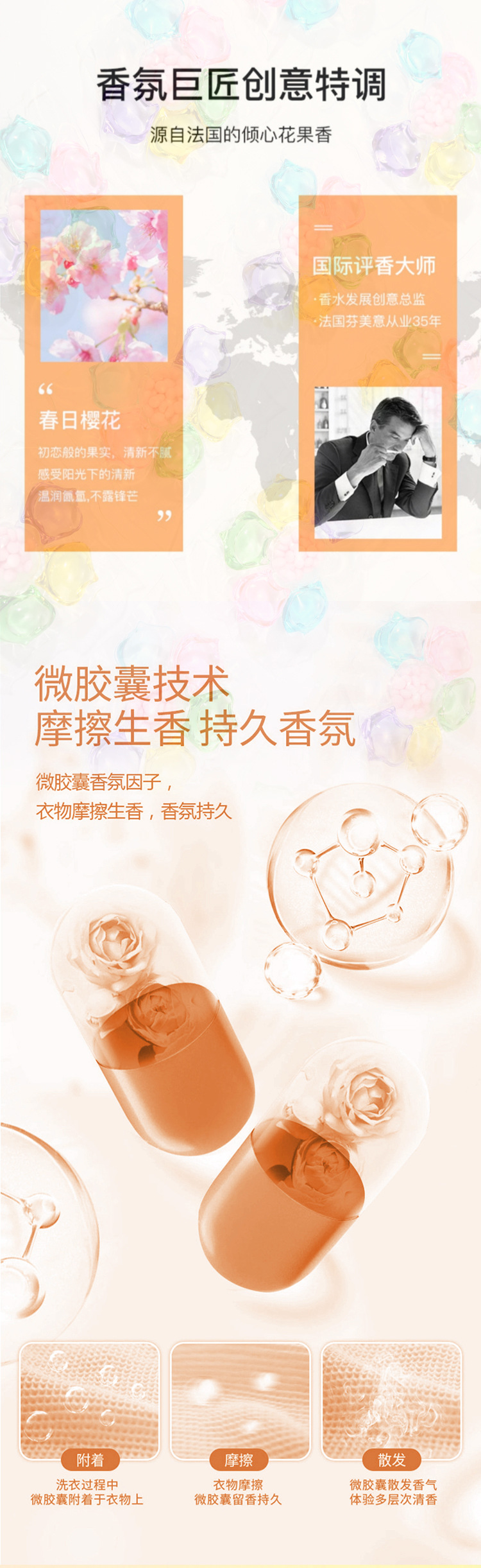 七合一洗衣凝珠留香珠去污洗衣球家用除菌护手洗衣珠厂家批发凝珠详情6