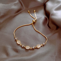 猫眼石简约小鱼手链女ins潮冷淡风小众手环个性设计气质手饰批发详情6