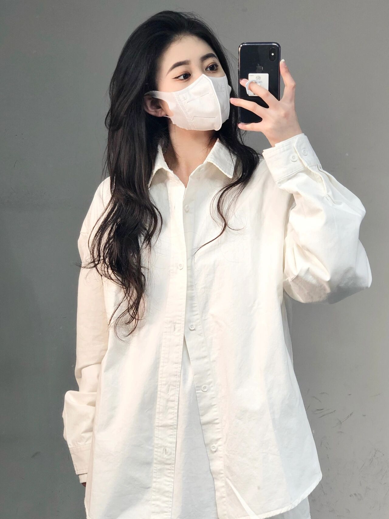 2024新款  棉内搭白色春日衬衫女秋冬长袖衬衣叠穿打底上衣外套秋详情8