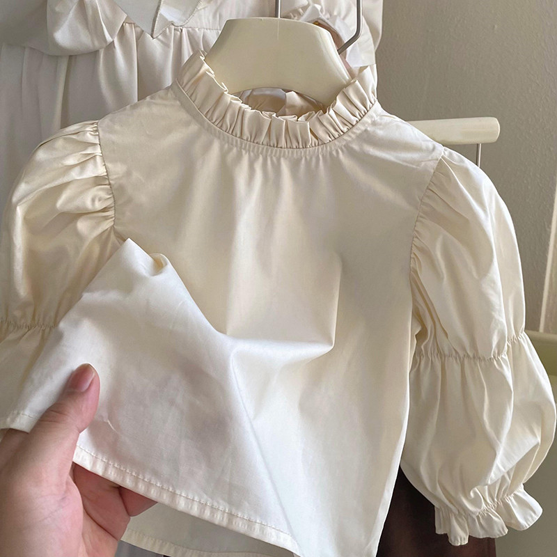 女童2025春秋季新款可爱时尚三件套打底衫单排扣上衣长裤套装外贸详情12