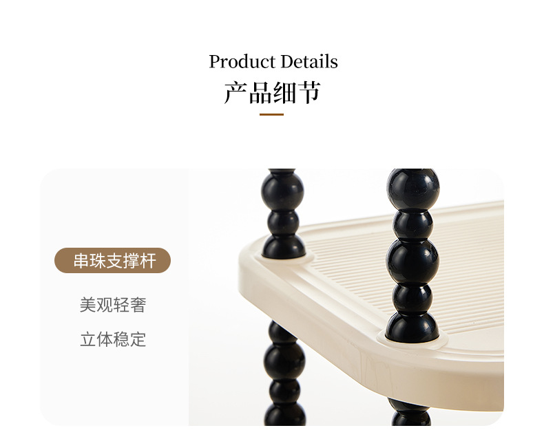 Medieval cream-style shoe rack, indoor household, simple shoe cabinet at the door, multi-storey small shoe storage rack for dormitories pic 18