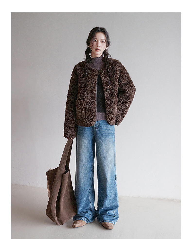 【 Denim Simple】 Ge Ming Korean Commuter straight-leg jeans for Women 2025 Autumn New Style Long Pants N732C pic 29