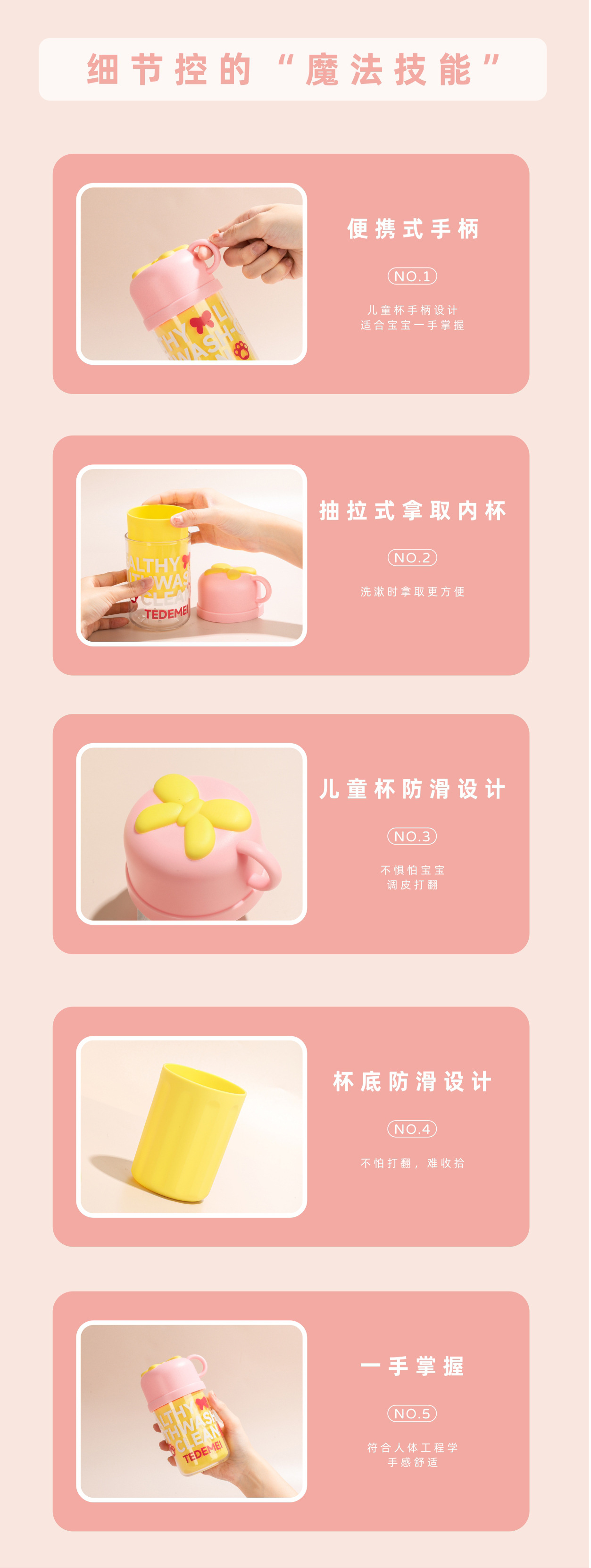 三合一旅行洗漱杯可爱双层漱口杯便携式儿童洗漱套装牙刷盒牙刷杯详情8