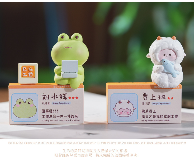 可爱小动物立牌办公室客厅家居桌面摆件解压树脂工艺品现货批发详情10