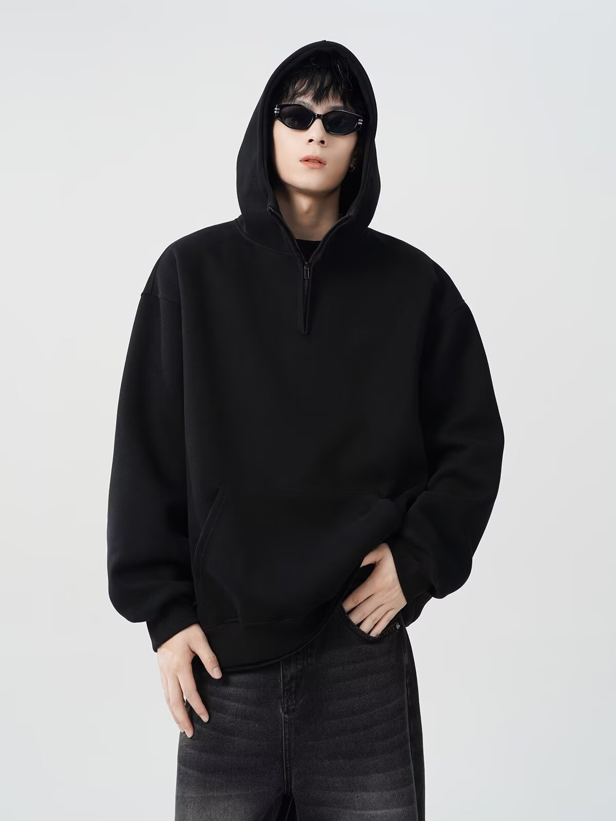  oversize casual versatile top fashion men's hoodie详情4