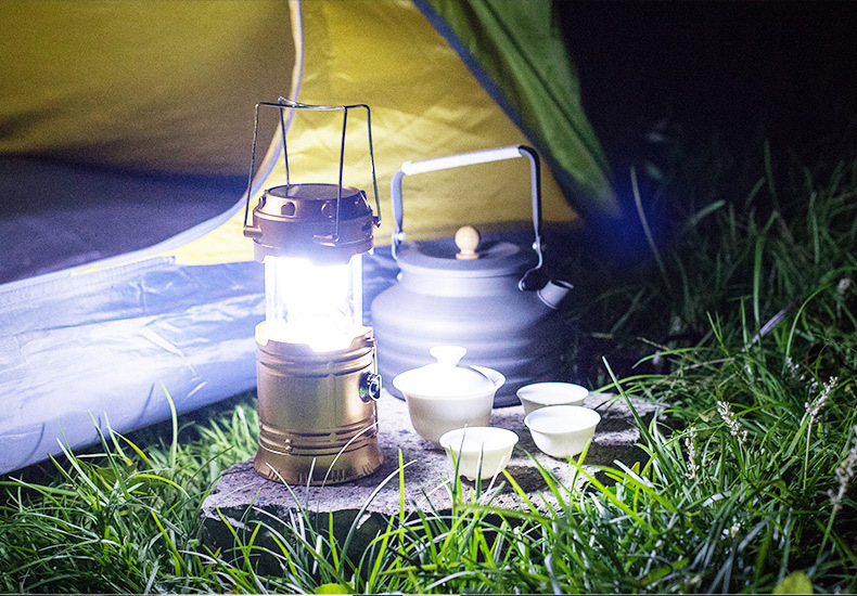 【 Same-day stock direct Delivery 】 Solar camping lamps, outdoor horse lanterns, charging lamps, multi-functional camping night market stalls pic 4
