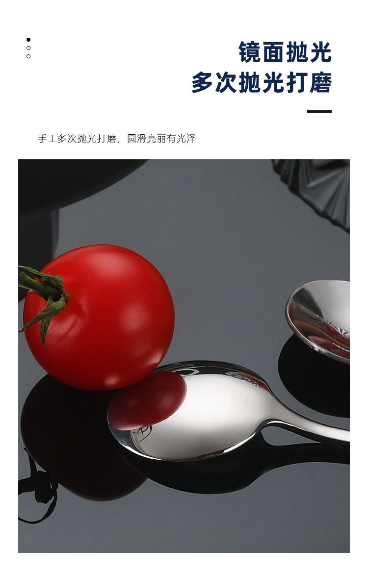 Stainless steel spoons with creative high appearance level, coffee spoons as souvenirs, golden small round spoons, gift spoons, dessert spoons, small round spoons pic 6