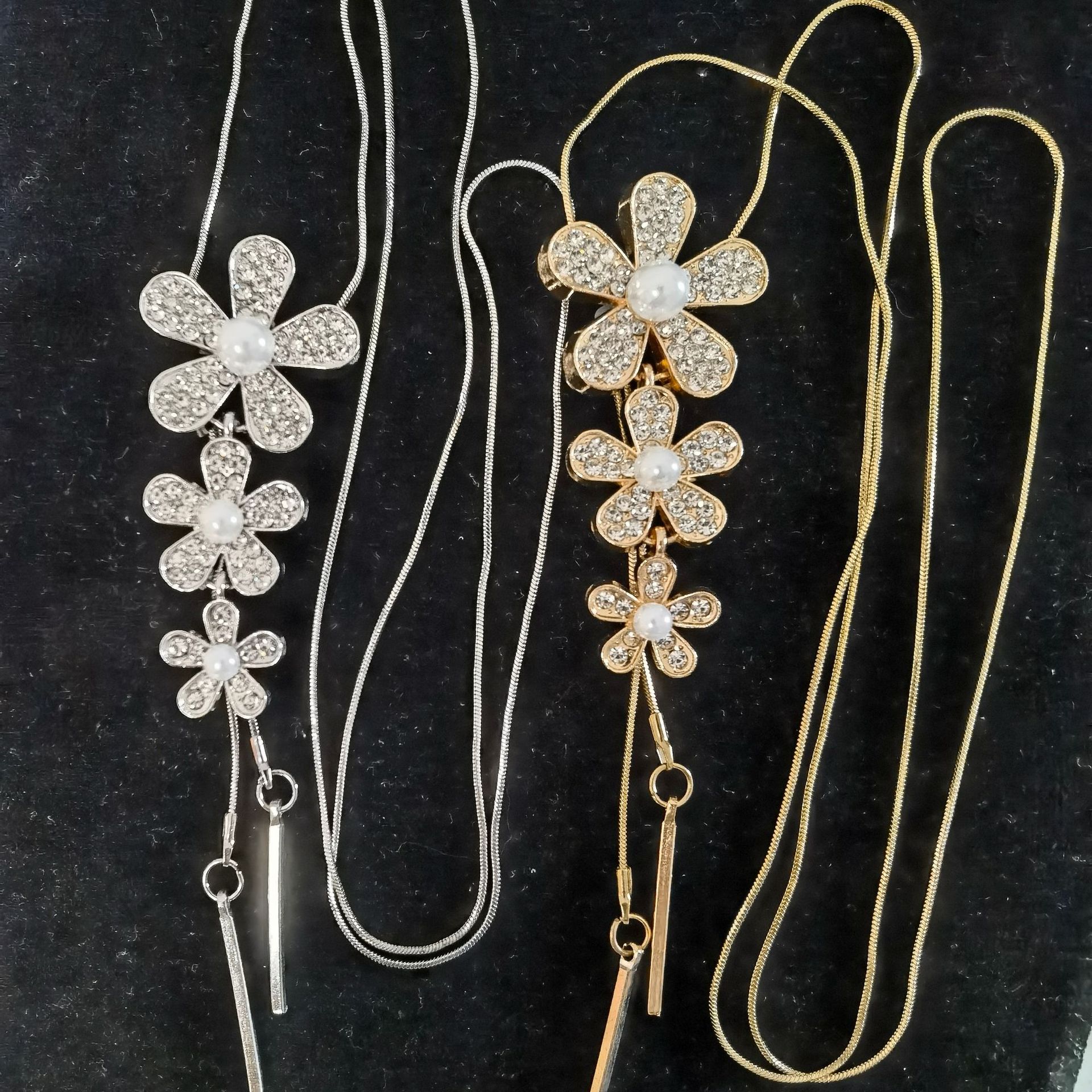 合金高档秋冬毛衣链女百搭高级感长款长项链高档时尚珍珠挂件详情10