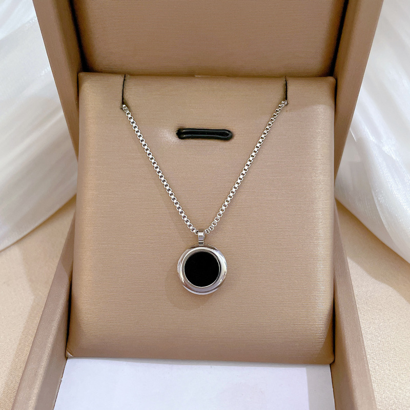 【通体钛钢】炉内真金电镀保色好冷淡项链女ins网红锁骨链配饰品详情11