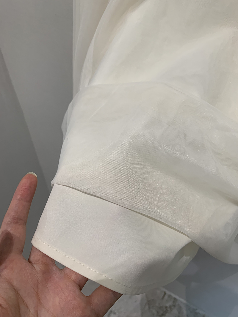 乾鹤春夏新款日系复古休闲网纱多层时髦半身裙休闲显瘦高腰长裙详情12