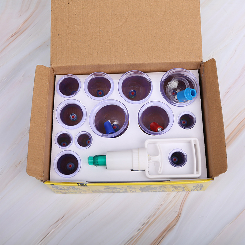 跨境外貿(mào)專供真空拔罐器12罐紙卡內(nèi)襯抽氣式去濕氣加厚防爆拔火罐詳情12