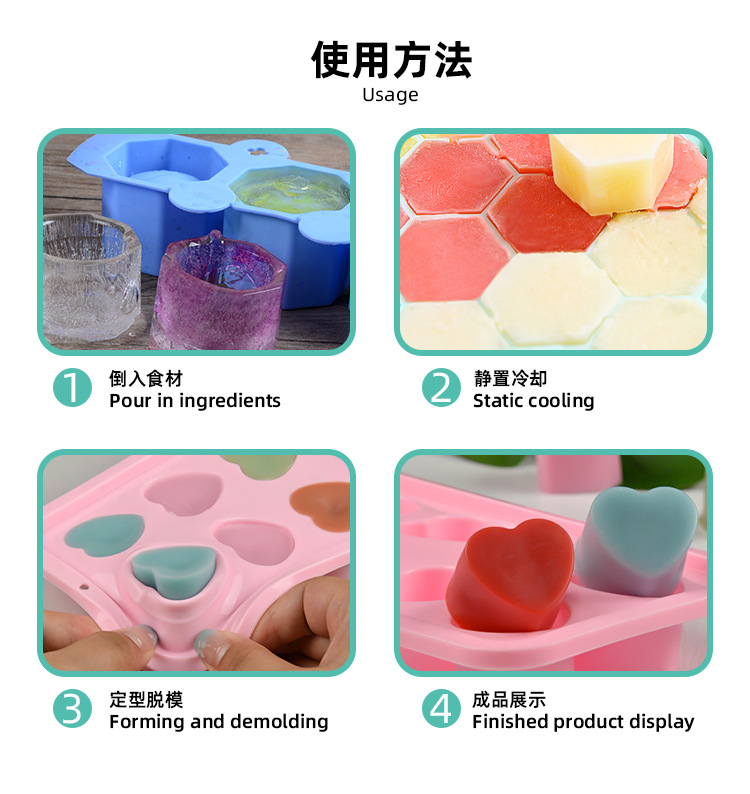 12 sets of 6 different dinosaur-shaped silicone molds, chocolate resin cake molds, baking and ice cube trays in stock pic 7