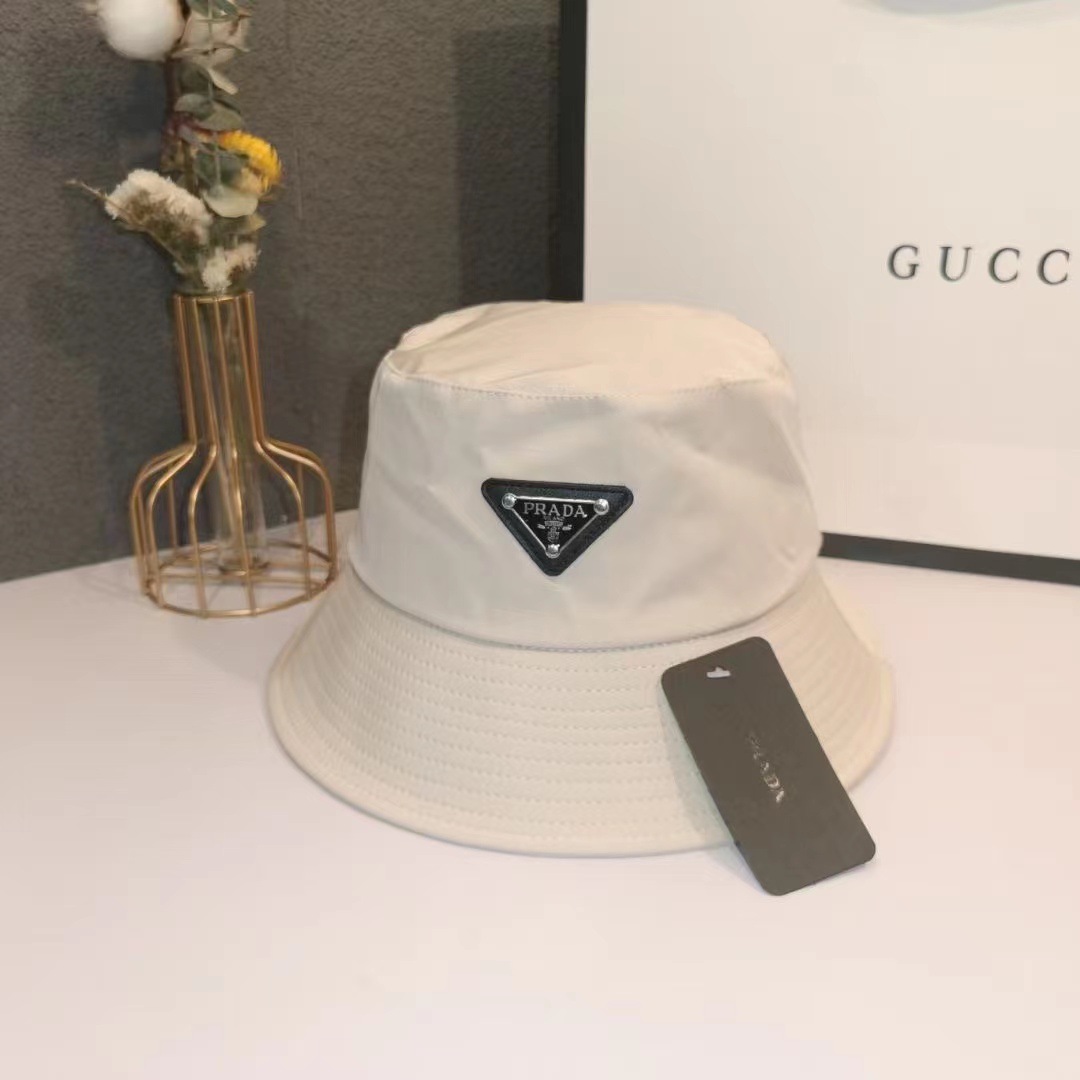 New inverted triangle logo badge fisherman hat, unisex sun hat, fashionable and versatile letter basin hat, Korean version pic 5