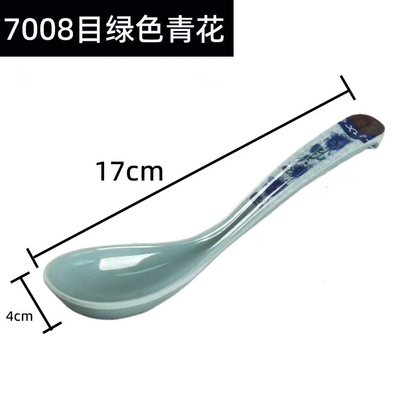 密胺7008汤勺饭店塑料调羹麻辣烫勾勺自助餐长柄汤匙酒店饭勺详情10