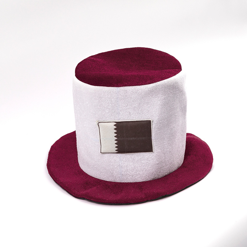 2026美加墨世界杯球迷产品密丝绒高帽足球造型国旗帽子助威道具详情12