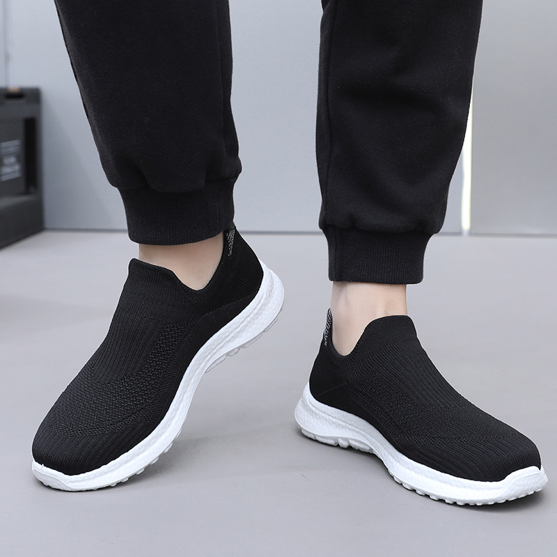 2025春季时尚休闲单鞋一脚蹬男女同款透气舒适时尚百搭软底软面鞋详情12