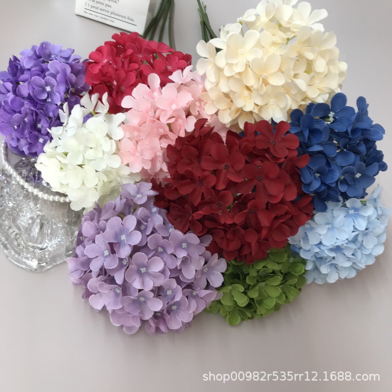 72片绣球花头仿真花假花婚礼布置装饰布场路引花墙摆设氛围布景详情4