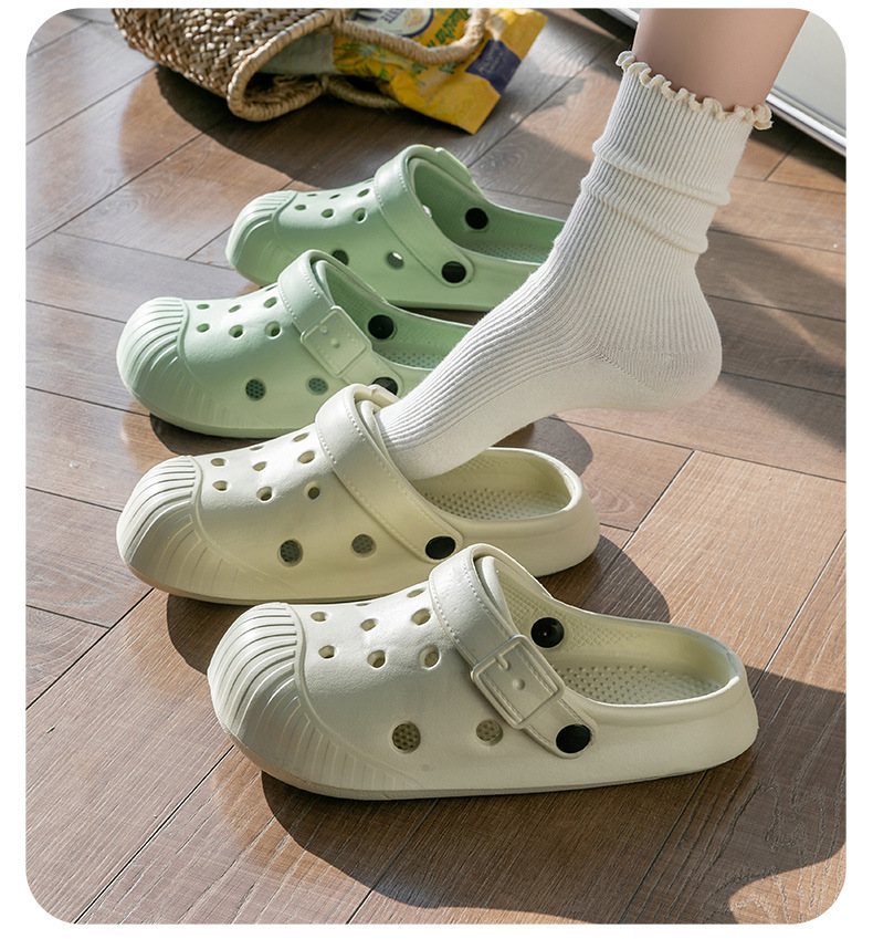 洞洞鞋贝壳头外穿高跟夏漂流增高情侣包头拖鞋厚底男沙滩鞋详情24