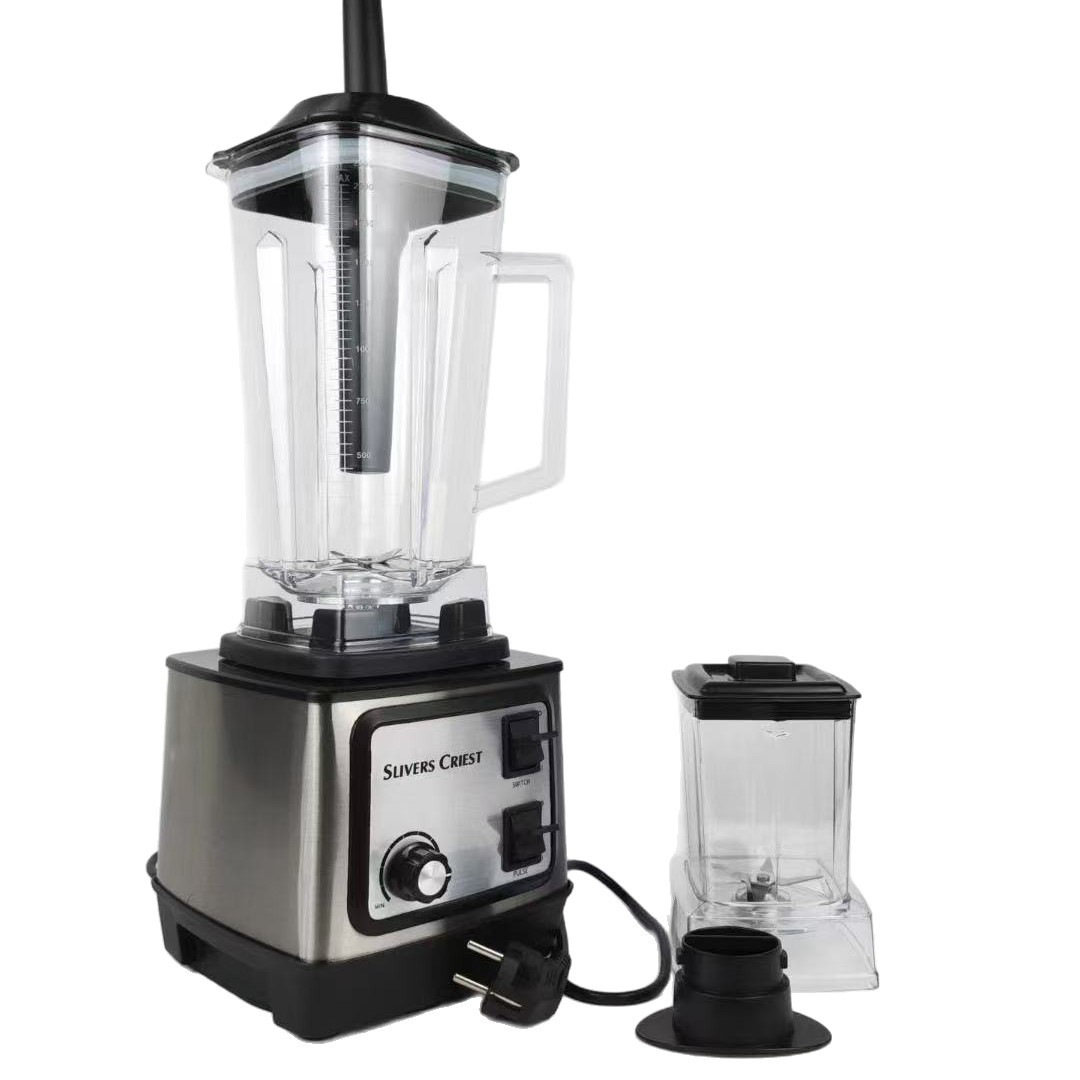 Cross-border export silent food processors, commercial double-cup high-power fruit and vegetable juicers, smoothie makers, household blenders pic 3