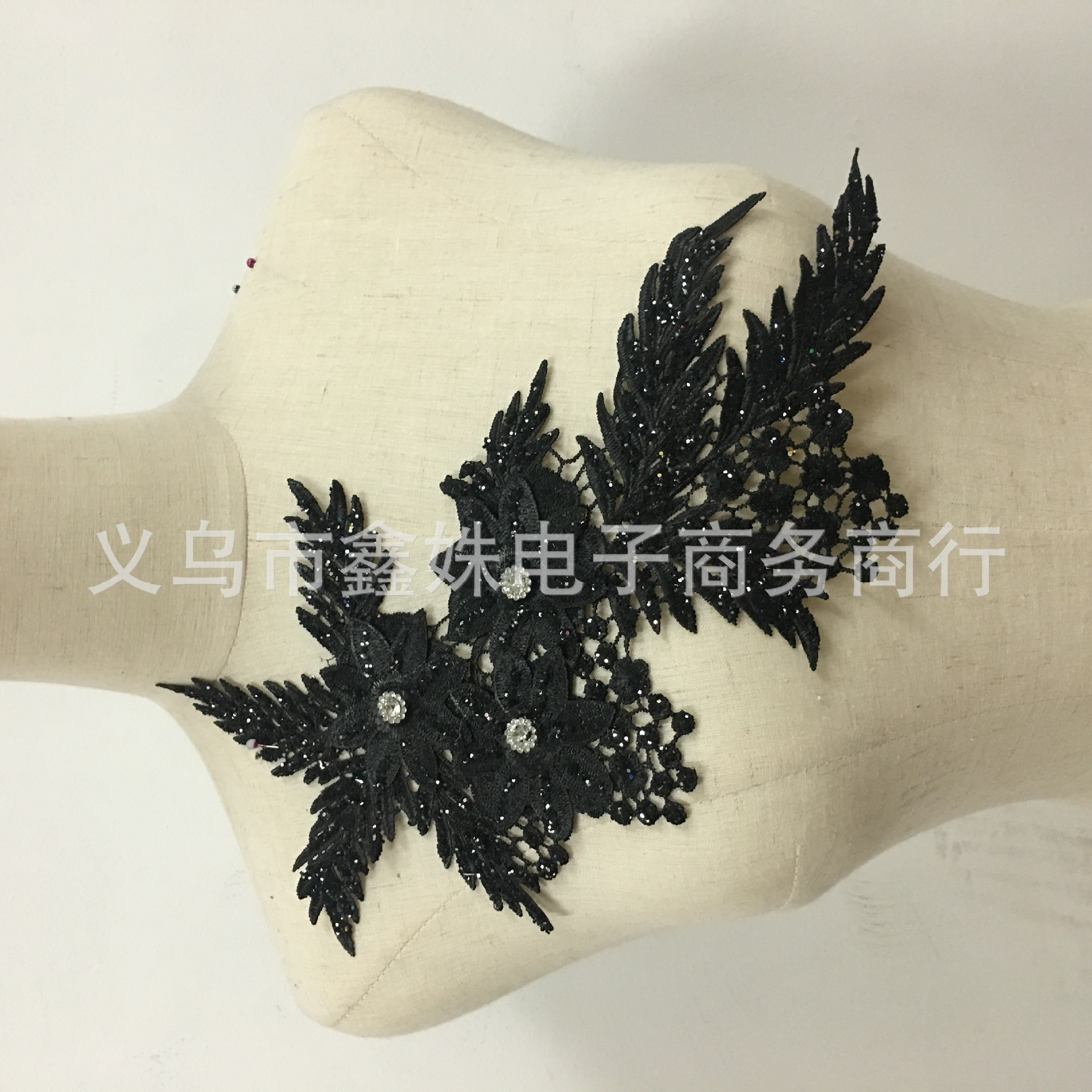 金线水溶女装领花花个 外贸蕾丝花边 婚纱礼服肚皮舞贴花辅料详情10