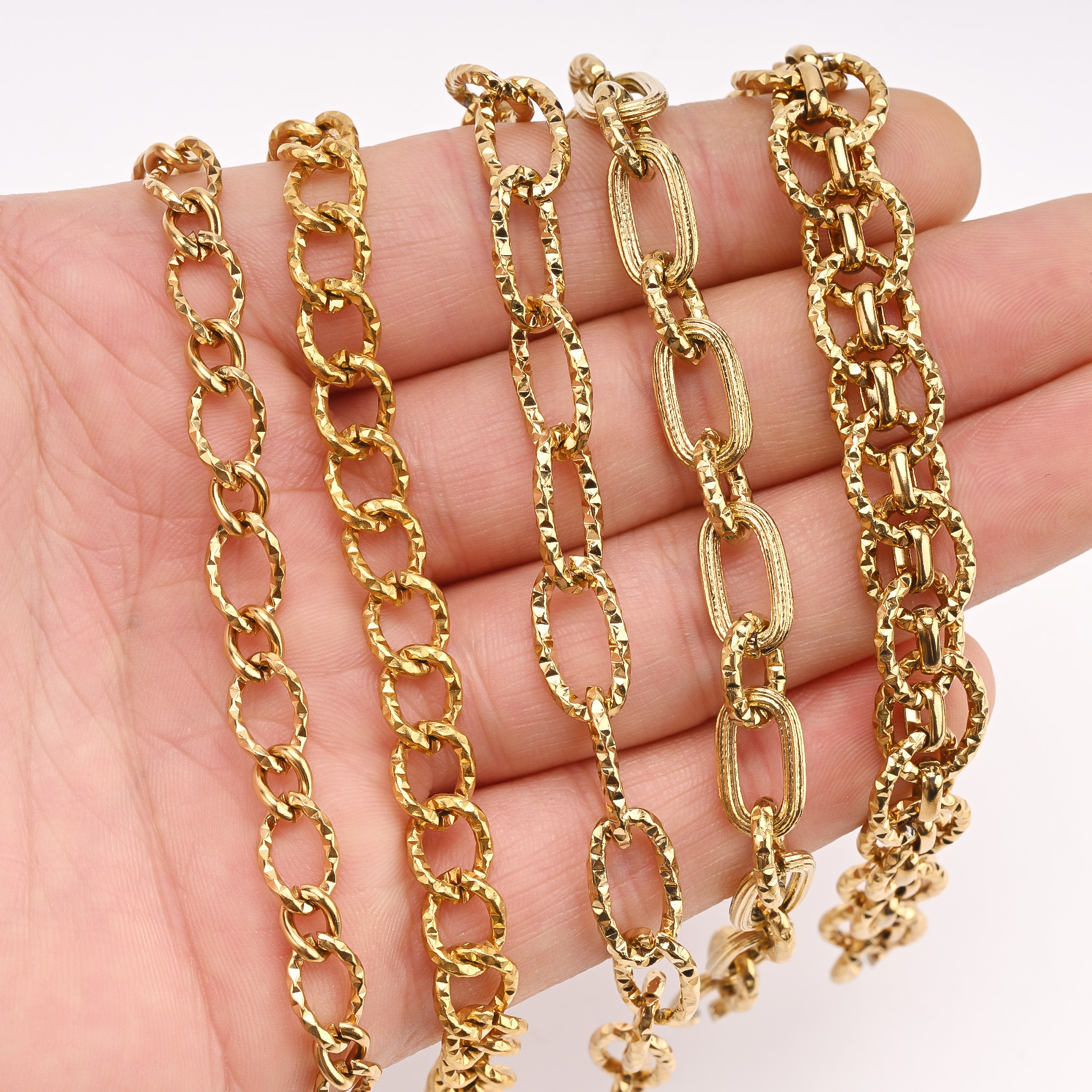 Multi-specification stainless steel starry sky chain PVD vacuum electroplated jewelry making necklace DIY jewelry pendant pic 2