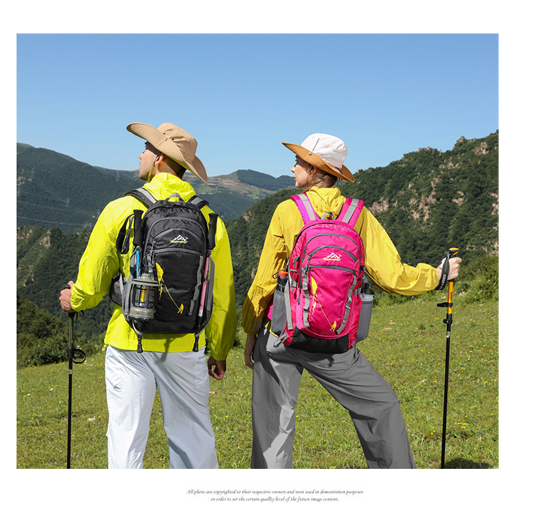 新款外贸登山包防泼水野营徒步包大容量户外休闲运动骑行包双肩包详情21