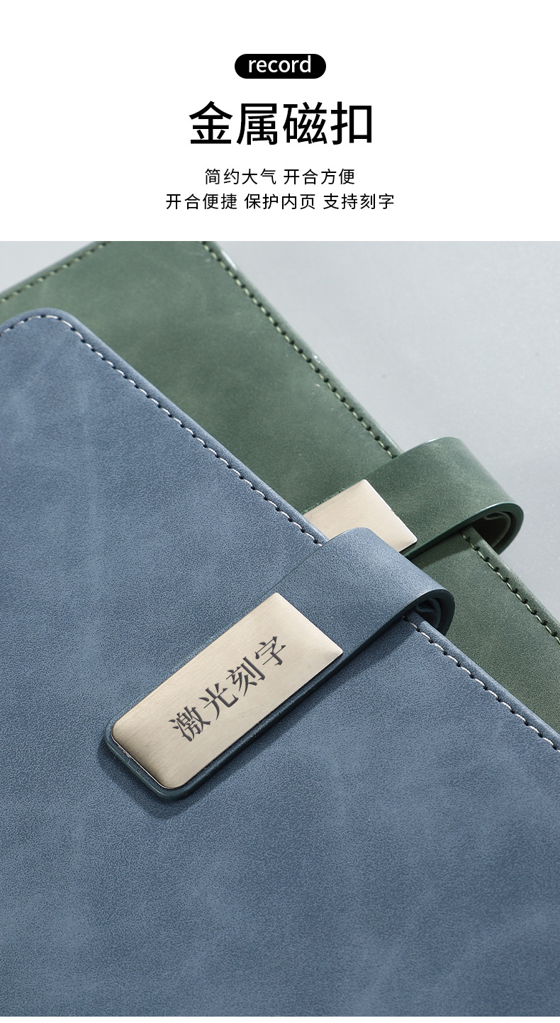 A5 magnetic buckle thickened business office diary, high appearance level gift set, festival and holiday supplies gift box, office supplies customization, customizable souvenirs pic 4