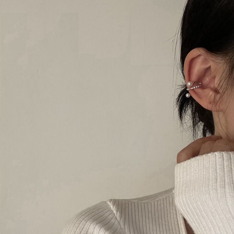 韩国小众设计感冷淡风耳夹无耳洞耳骨夹时尚气质简约波浪耳环耳饰详情3