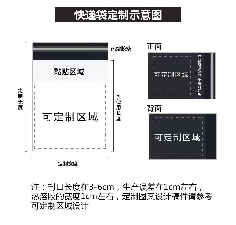 Black recycled material thickened express bags, wholesale express packaging bags, pink express bags, logistics bags, waterproof packing bags pic 4