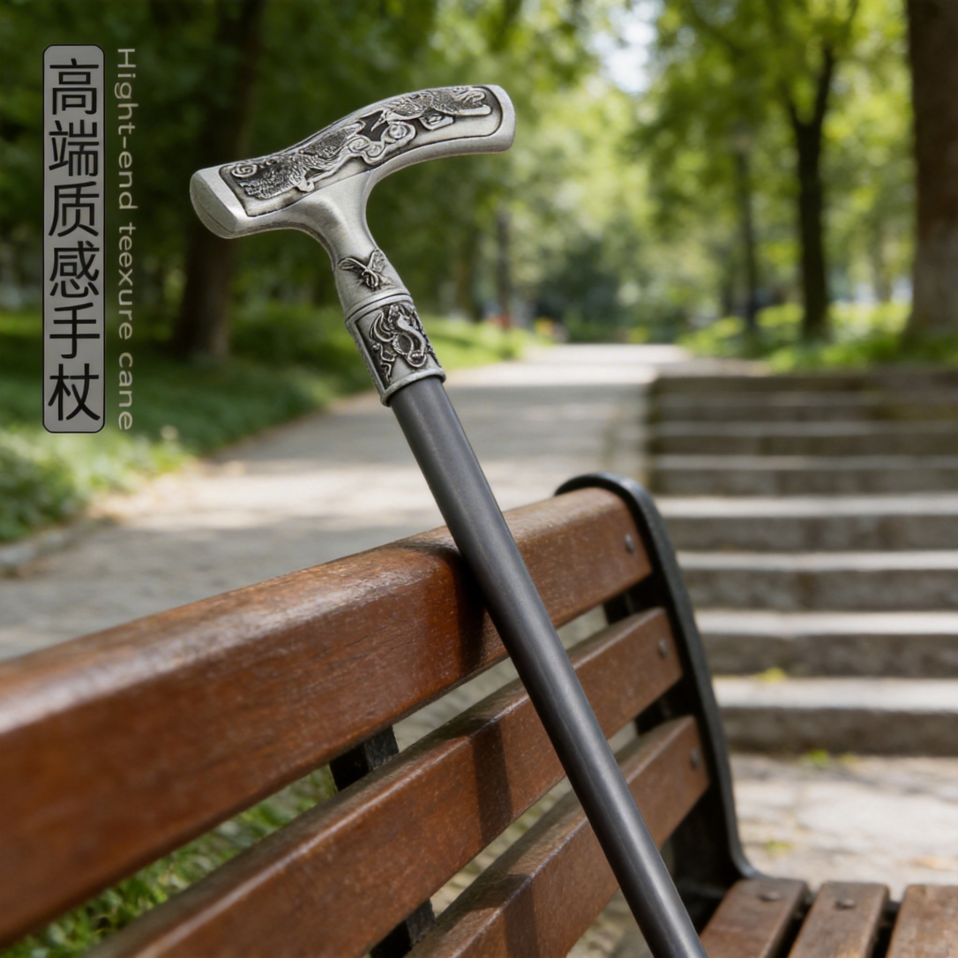 铝合金户外旅行登山杖跨境热销豪华绅士手杖老人专用定制拐杖直销详情4