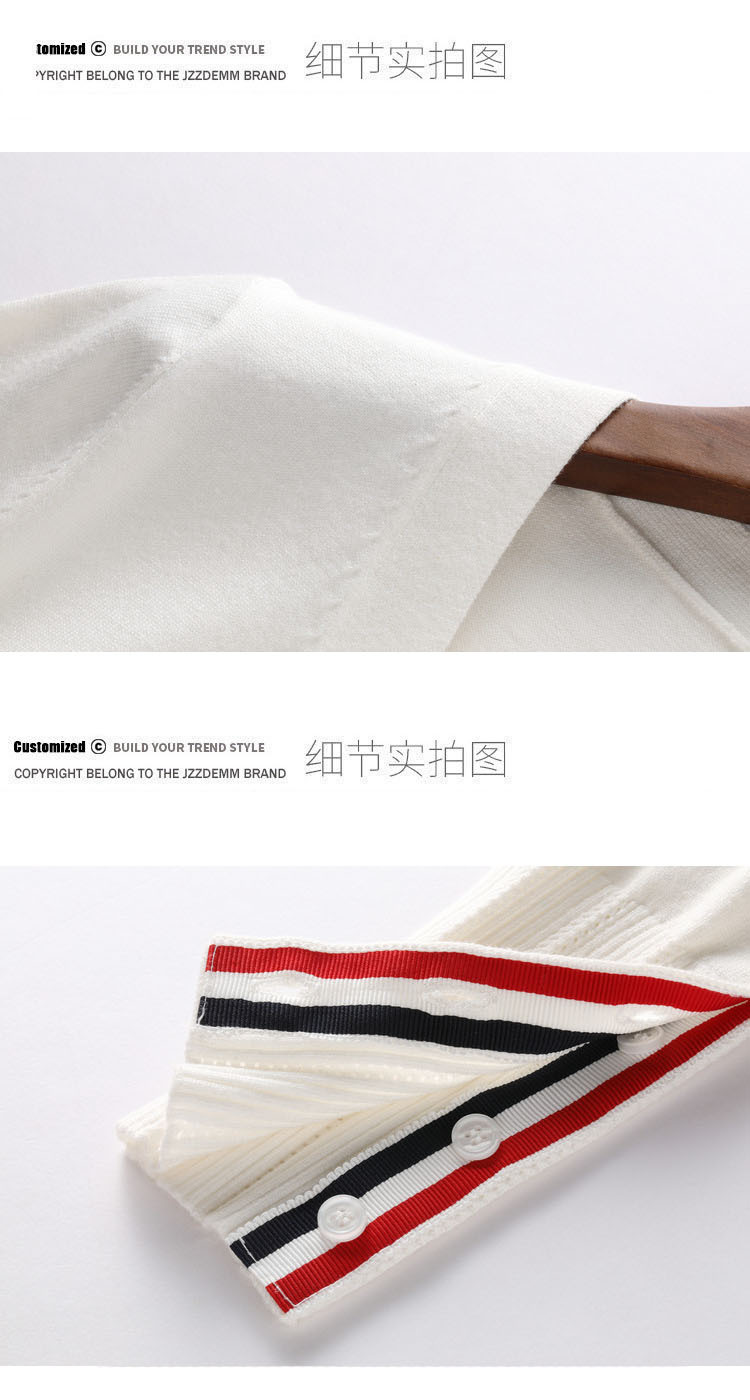 TbB knitted cardigan for women 26, new four-bar trendy brand, school style, stylish, versatile, spring and autumn sweater coat, thick pic 27