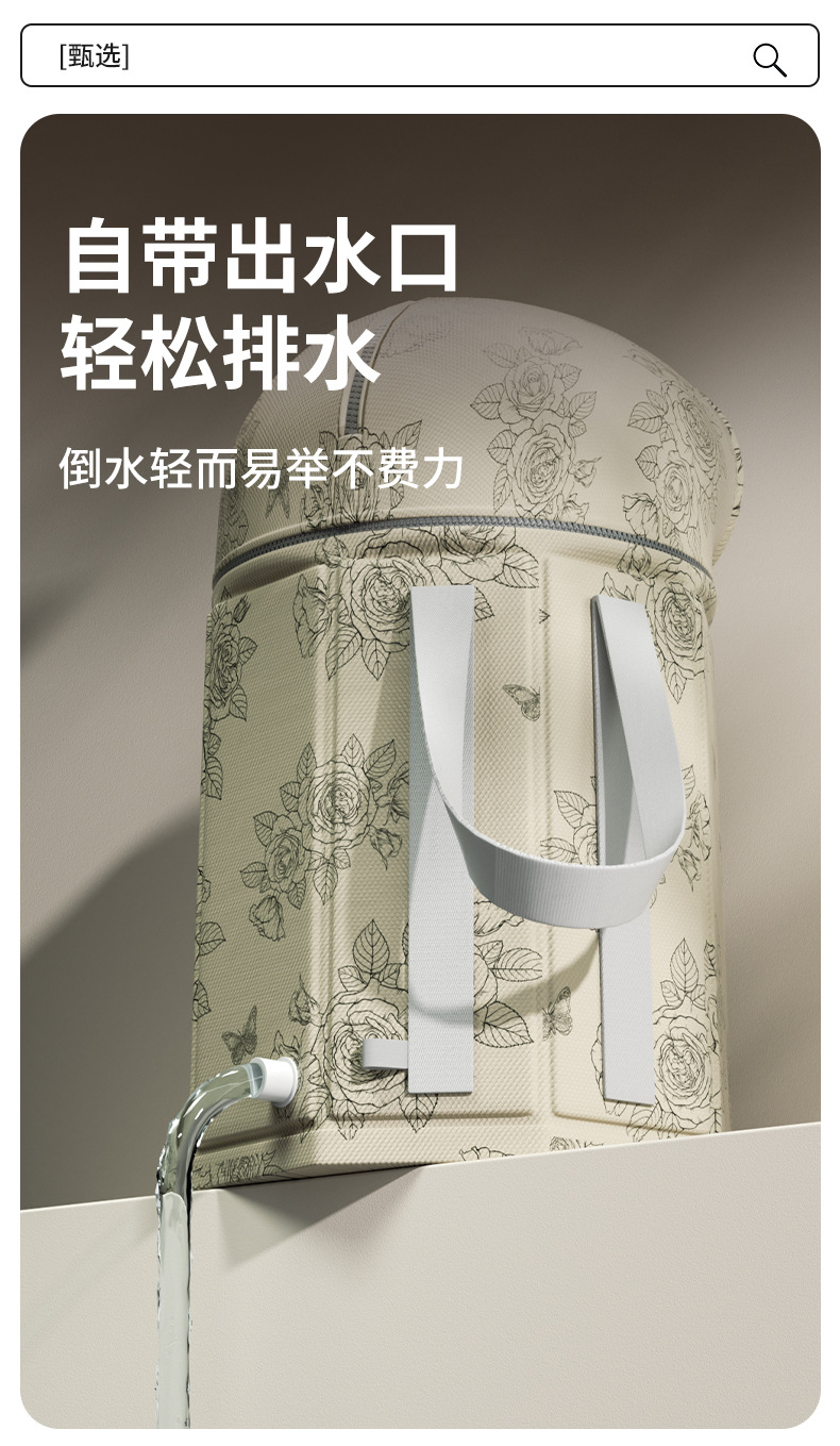 可折叠泡脚袋深桶过小腿家用便携式过膝足浴养生保温泡脚桶洗脚盆详情10