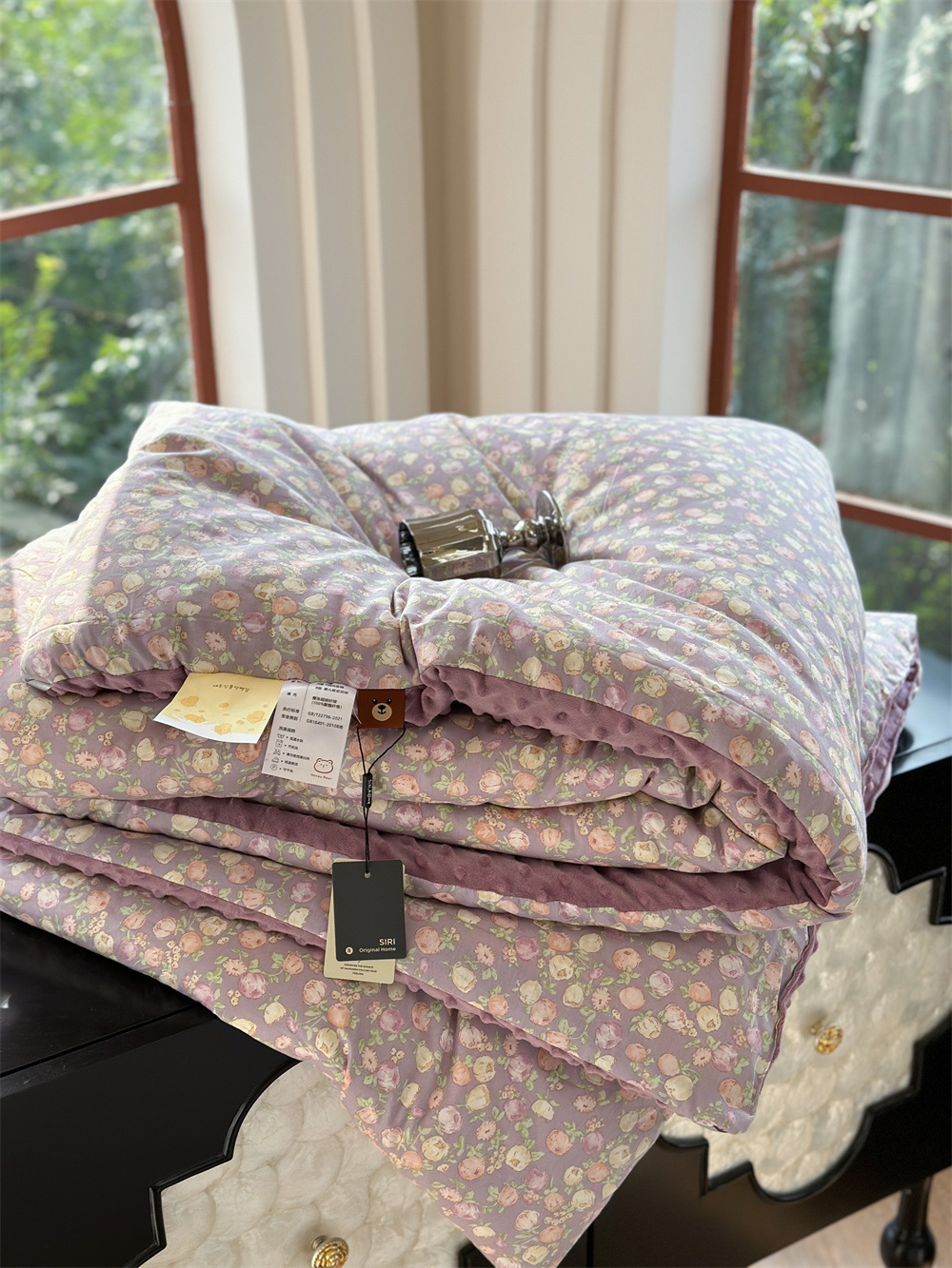 13372 All-cotton cartoon small floral print spring and autumn quilt soothing, bean quilt warm and fleece winter quilt core pic 27