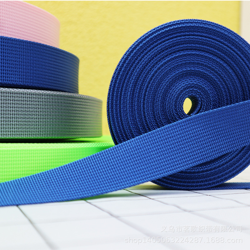 仿尼龙美国纹织带细坑纹织带彩色服装鞋材织带箱包肩带多规格现货详情5