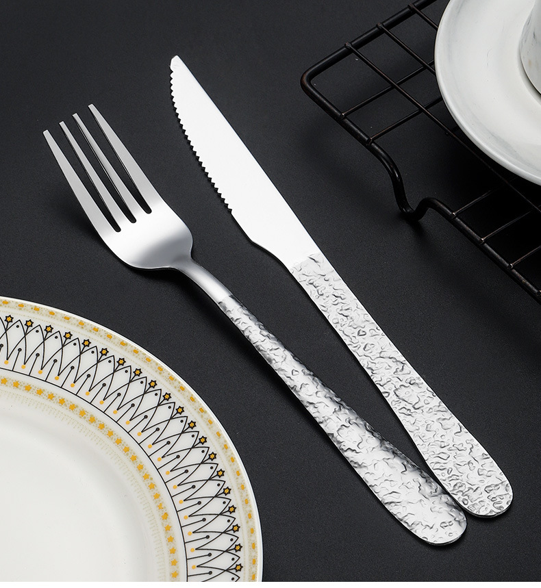 不锈钢西餐餐具高颜值酒店家用创意牛排刀沙拉甜品勺子叉子高级感详情13