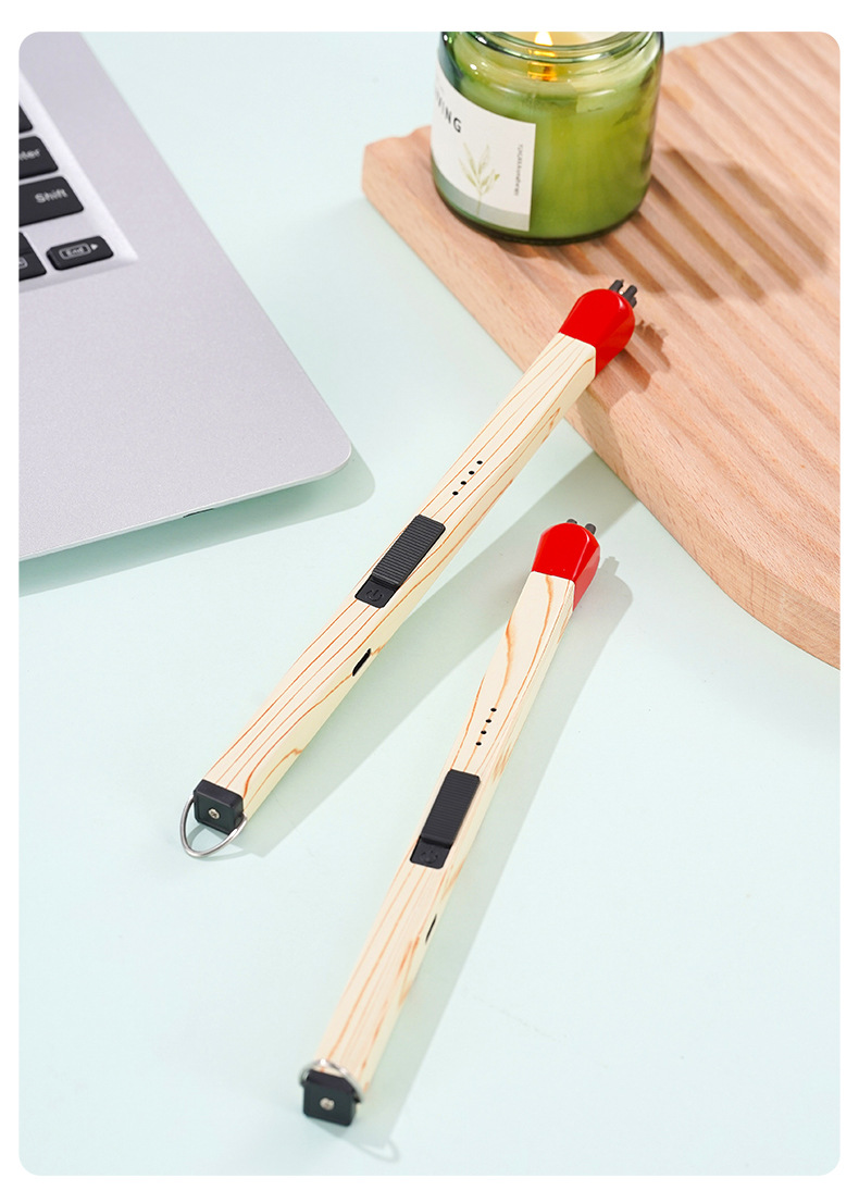 JL821创意火柴头香薰蜡烛加长煤气灶电子充电点火器点打火机详情14