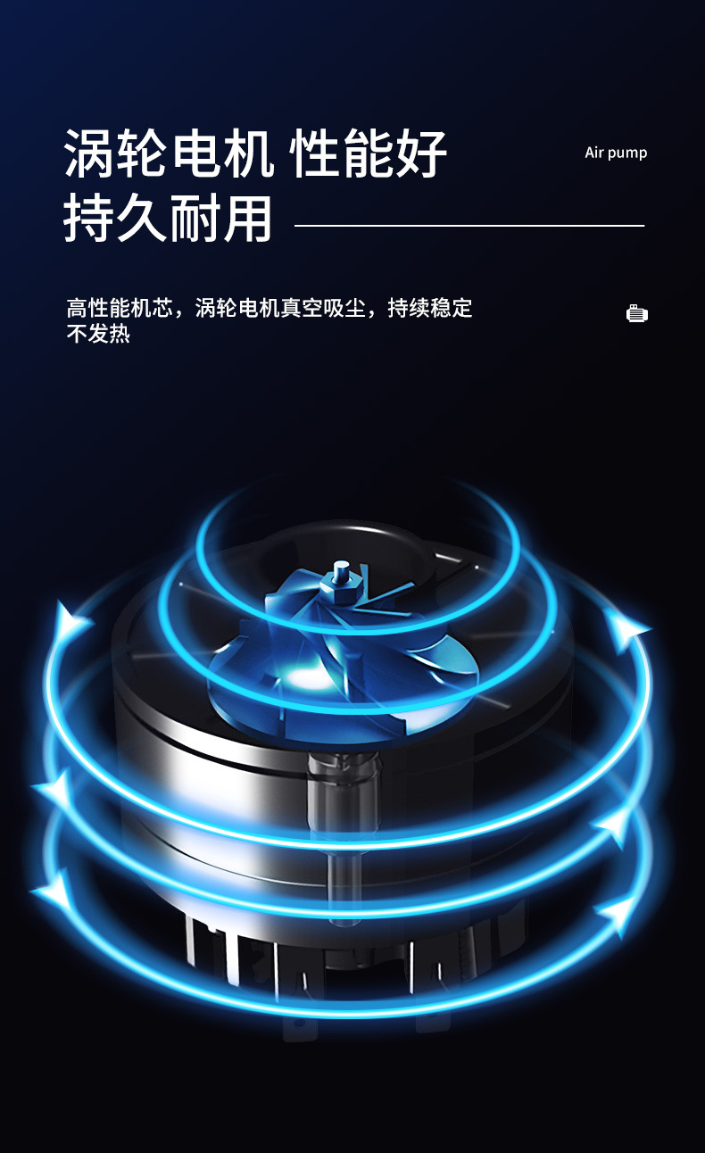 Car vacuum cleaners, car cigarette lighters, interfaces, lighting functions, handheld portable car vacuum cleaners can be customized pic 4