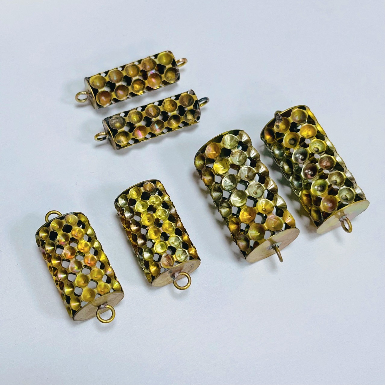 DIY cylindrical accessories, handcrafted ornaments, welded pendants, pendants, earrings, earrings, brass copper blanks, diamond stands, necklaces pic 5