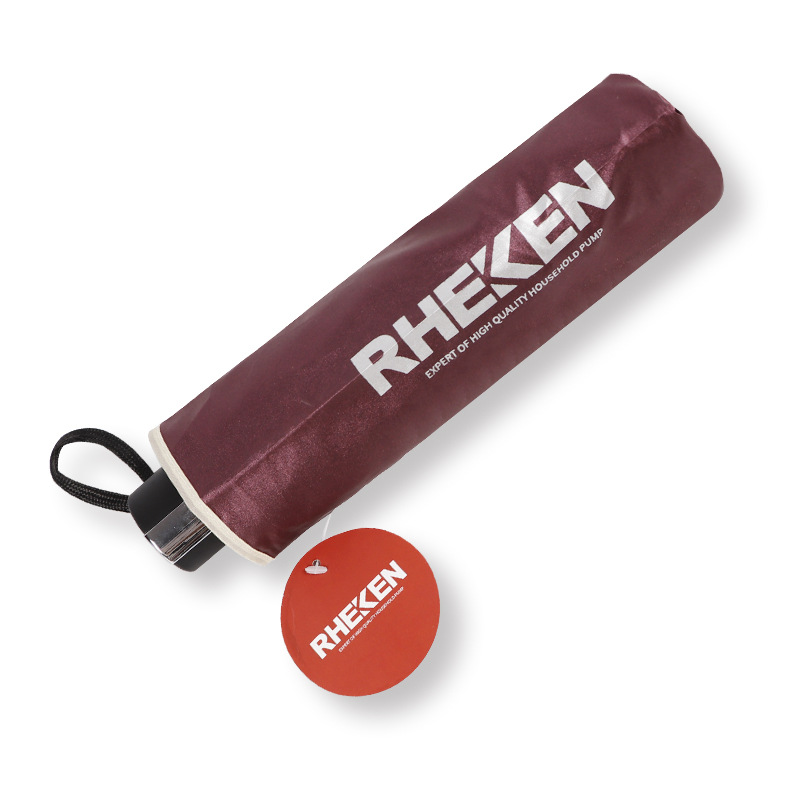 可印刷三折太阳伞商务广告晴雨伞遮阳厂家现货批发纯色素色印logo详情25