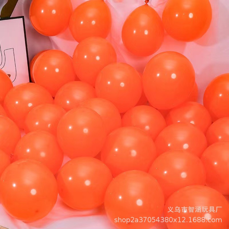 婚庆布置10寸1.5克亚光气球圆形乳胶卡通饰景可印字派对详情9