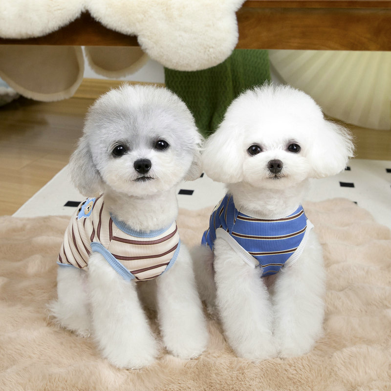 Spring and summer pet clothing: Thin little puppy clothes for cats, small dogs, Teddy puppies, Bichon Frise 2025, Baker vests pic 5