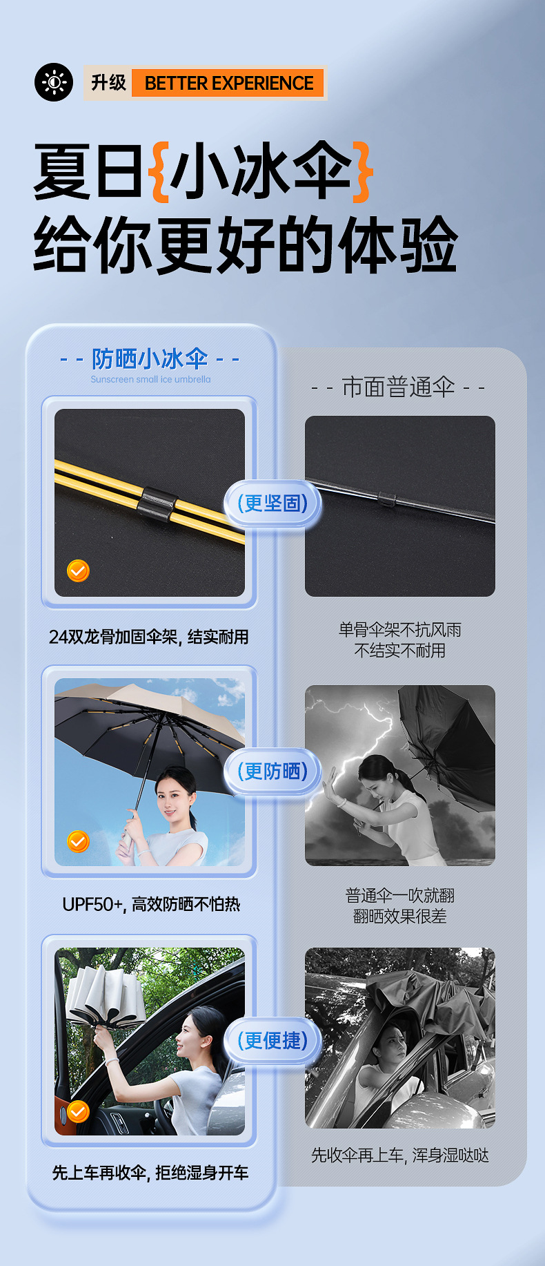 24-bone automatic umbrella for men, extra-large double umbrella, folding, suitable for both weather and rain, household, fully automatic, special umbrella for heavy rain pic 2